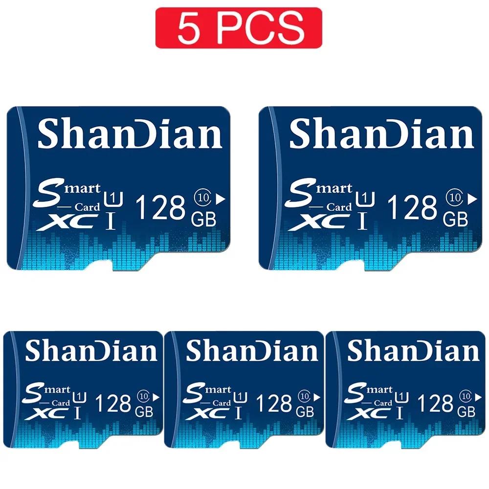SHANDIAN 100%  ̴ SD ޸ ī, Ŭ 10,  TF ÷ ī, ޴ º, 8GB, 16GB, 32GB, 64GB, 128GB, Ʈ 5 